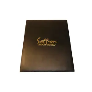 Custom Design Restaurant Menu Cover /hotel menu card cover latest design /lowest price hardcover restaurant menu book