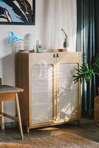 Meuble de rangement en rotin et cannage pour salon, en provenance du Vietnam - Product Image 4