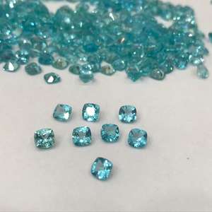 Piedras preciosas de apatita cortadas con cojín azul neón al por mayor calidad extrafina natural para la fabricación de joyas piedras preciosas sueltas - Product Image 1