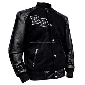 2020 invierno de talla grande transpirable Slim Fit Reversible personalizado Letterman chaqueta al por mayor - Product Image 1