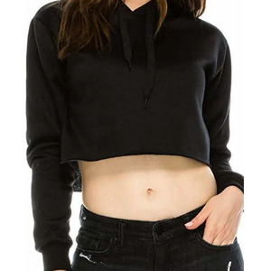 Sudadera con capucha recortada de talla grande para mujer, camiseta sin mangas con decoración bordada corta de verano con estampado informal de alta calidad, venta al por mayor - Product Image 5