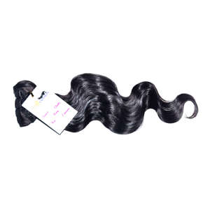Extensiones de cabello humano liso con cutícula de color natural, mechones de pelo ondulado, sin procesar - Product Image 3