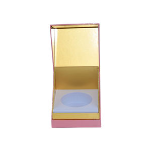Emballage spécial adapté aux besoins du client de boîte-cadeau de parfum de pot de crème de visage de carton de papier de feuille d'or de forme spéciale avec l'insertion d'eva - Product Image 4