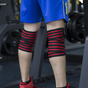 Genouillère de gymnastique de fitness robuste de haute qualité ceinture de soutien du genou d'haltérophilie de couleur personnalisée pour la course à pied genouillères robustes - Product Image 6