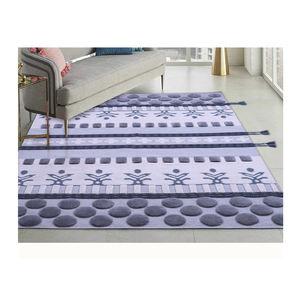 Tapis d'intérieur en coton tissé à la main, motif géométrique oriental moderne, pour salon, personnalisable, antidérapant, toutes saisons, en solde - Product Image 1