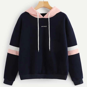 Sweat à capuche unisexe avec panneau contrasté et cordon de serrage, fabricant OEM de haute qualité, sweat en molleton de coton pour hommes, logo personnalisé, sweat de sport uni pour la salle de sport - Product Image 4