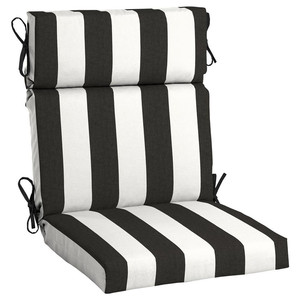 Funda de Cojín para Exteriores, Tamaño Personalizado, Rayas Blancas y Negras, Funda de Almohada Duradera, Repuestos para <span class=keywords><strong>Cojines</strong></span> de Patio - Product Image 4