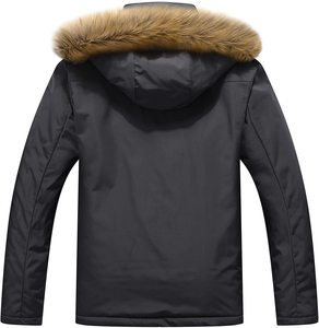 ผู้ชาย TE-7096 ฤดูหนาวเสื้อกันหนาวหิมะอบอุ่นHoodedทํางานOuterwearกันน้ํา 100% โพลีเอสเตอร์นอนวูฟเวนทอผ้ารุ่นซิปปิด - Product Image 3
