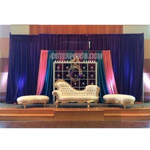 Chaise di nozze italiane per la fase di nozze dello sposo della sposa Set di divani italiani con sgabelli Set di divani italiani dall'aspetto splendido per il <span class=keywords><strong>matrimonio</strong></span> - Product Image 1