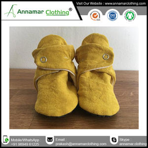 Organic Cotton Infant Toddler Baby <b>Boot</b> Shoes Booties - 100% organic cotton knitted baby booties - fashion booties - Product Image 4