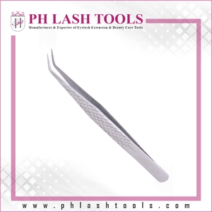 แหนบต่อขนตา,แหนบสำหรับต่อขนตาที่มีการออกแบบตัดเพชร12มม. 45แหนบถอนขนที่มีปริมาตรที่ดีที่สุดสำหรับการต่อขนตาแหนบแยกมุม - Product Image 3