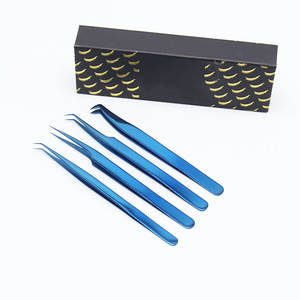 Pince à cils professionnelle série Expert Manche ergonomique allongé en acier inoxydable pour plusieurs techniques d'extension de cils - Product Image 4