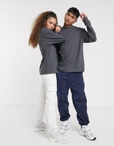 T-shirt manches longues unisexe, Streetwear surdimensionné, 100% coton, uni, nouvelle collection à la mode - Product Image 2