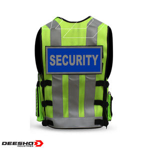 Nuevo Chaleco de seguridad de trabajo de alta visibilidad con cremallera reflectante Logotipo personalizable Chaleco de seguridad nocturna Tops y bolsillos para trabajadores - Product Image 2