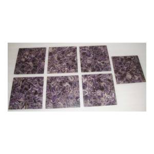 Tuiles carrées en améthyste pure décorative pour la décoration de la maison - Product Image 1