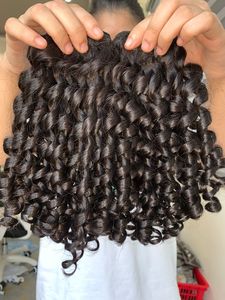 Extensions de cheveux humains Super Double Drawn Machine Weft, qualité supérieure du Vietnam, texture bouclée - Product Image 2