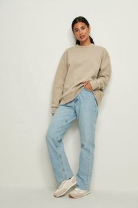 Sudadera informal de gran tamaño para mujer, Jersey bordado con hombros caídos y manga a rayas, nuevo diseño a la moda, transpirable Plus - Product Image 4