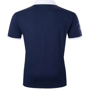 Polo de manga corta con logotipo personalizado para hombre, camisa masculina Casual de talla grande, con logotipo bordado, OEM - Product Image 3