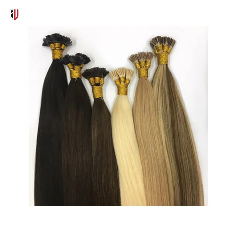 Supplier of Superb Quality 100% Raw Unprocessed Remy Virgin i-Tip Indian Human Hair Extensions at Good Price