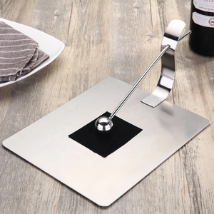 ที่ใส่ผ้าเช็ดปากและราวแขวนผ้าสแตนเลสแบบเรียบง่าย อุปกรณ์เสริมสำหรับผ้าเช็ดปาก - Product Image 2