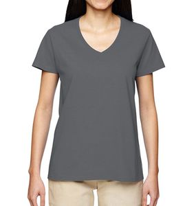 Camiseta de Mujer con Cuello en V, Estilo Nuevo, 100% Algodón, Manga Corta, Casual, de Secado Rápido y Transpirable - Product Image 4