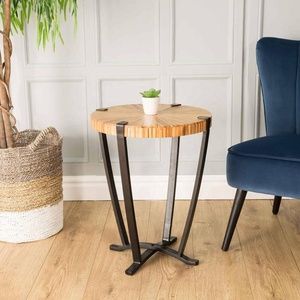 Sunburst Side <b>Table</b> Antique High Quality Side Stool Side <b>Table</b> for Restaurant Hotel Room Vintage Unique Made in India Wholesale - Product Image 2