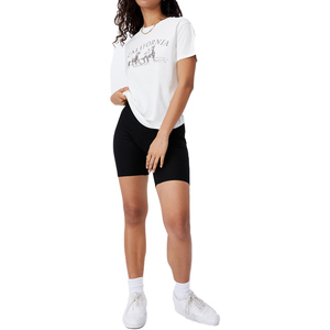 เสื้อยืดคอตตอน100% ทรงสลิมฟิตสำหรับผู้หญิง,ดีไซน์กราฟฟิกคอลเลกชันฤดูร้อน - Product Image 4