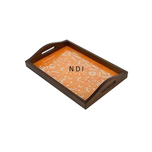 Plateaux de petit-déjeuner en bois avec poignées pour la maison hôtel cuisine restauration utilisé écologique restauration rapide plateaux de service petit déjeuner - Product Image 2