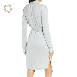 Vestaglie da Donna in Modal Sostenibili Personalizzate Vestaglia Lunga Ecologica da Notte <span class=keywords><strong>Pigiama</strong></span> da Donna - Product Image 2