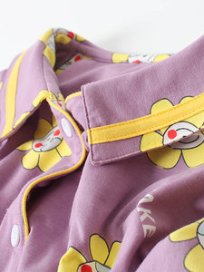 Conjunto de Pijama de Algodón con Estampado Floral para Mujer, Talla Grande, Ropa de Dormir Informal para el Invierno - Product Image 3