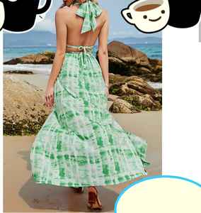 Robe de soirée longue Maxi Sexy pour femme, tenue de plage, de haute qualité, décontractée, été - Product Image 5