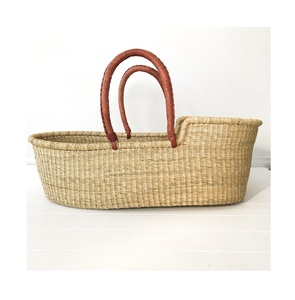 Cesta cambiante de algas marinas para bebé, cestas de almacenamiento de algas tejidas a mano ecológicas, Rectangular y sostenible - Product Image 1