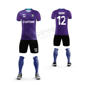ชุดเสื้อเจอร์ซีย์ฟุตบอลสำหรับผู้ชายเสื้อฟุตบอลแบบสั่งทำแห้งเร็วพร้อมโลโก้ระเหิด - Product Image 4