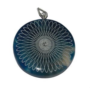 Comprar Colgante de Piedra de disco en forma de estrella grabado curativo - Product Image 1