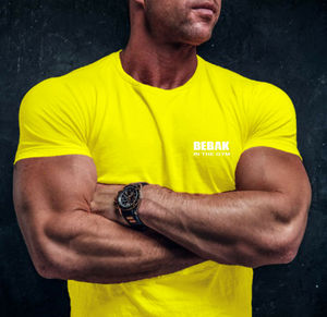 T-shirts d'été en coton pour hommes, vêtements de gymnastique avec impression personnalisée et matériau de haute qualité, utilisé à bas prix - Product Image 5