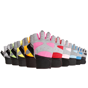 Guantes de entrenamiento de dedos completos para hombres y mujeres con soporte para muñeca Guantes de cuero para levantamiento de pesas para ejercicios de gimnasio - Product Image 1