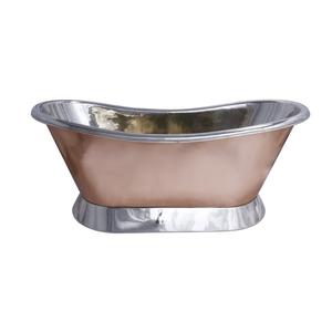 Haute Qualité Personnalisable Grande Salle De Bains Cuivre Baignoire Designer À La Main Baignoire pour Adultes Utilisation Directe En Gros - Product Image 3