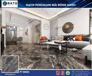 Azulejo de porcelana pulida esmaltada de 80x80 cm del fabricante de CMC Vietnam, azulejos de pared interior y exterior de estilo europeo al por mayor - Product Image 2