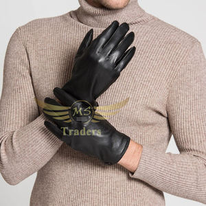 Gant polyvalent en cuir de mouton véritable pour hommes, chaud et confortable pour les textos à écran tactile et la conduite. - Product Image 6