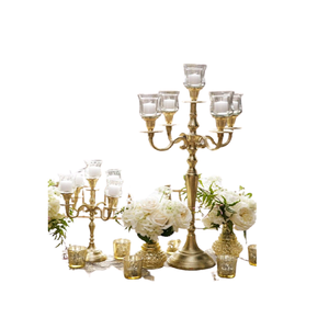 Trending Deign Candelabra Brass And <b>Crystal</b> <b>Ball</b> Candelabra Prime Quality Customized Size Candelabra For Home Decor - Product Image 4