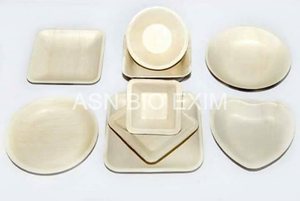 Assiettes à manger durables biodégradables en feuille de palmier Areca Plats bio dégradables écologiques avec gravure à motif végétal - Product Image 3