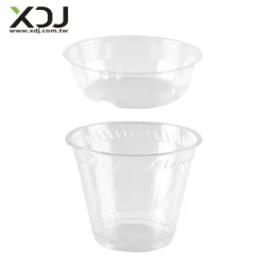 XDJ-CPET-92-9 9oz Einweg transparente kristall klare Getränke plastik Lebensmittel verpackung PET-Tasse