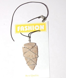 2022 Indian Bulk Supplier Natural Crystal Healing Agate Arrowheads Silver Plated Constellation Design Classic Style <b>Necklace</b> - Product Image 1