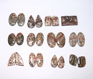 Piedra Natural de leopardo para hacer joyas, cabujones de jaspe Natural, tamaño libre, DIY - Product Image 2