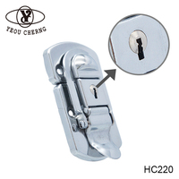 Serrure à casier en bois OEM fabriqué à taïwan, 10 pièces, mini modèle HC220, nickel plaqué, matériel simple certifié, mode spéciale