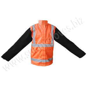 Fire Retardant Back Split Cow Leather Front Welding Jackets - Product Image 5