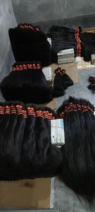 2/2 cheveux humains indiens NON REMY, cheveux humains vierges, bruts, NON traités, branches nouées à la main, cuticules alignées de haute qualité - Product Image 6