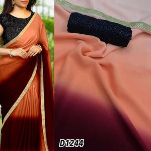 Look le plus moderne réception porter Jacquard lourd séquence Saree avec chemisier pièce femmes indiennes portent Sari bas prix en gros vêtement - Product Image 4