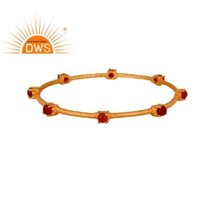 Bracelet élégant en Onyx rouge, bijou de styliste en argent Sterling 925, plaqué or, vente en gros, offre spéciale - Product Image 1