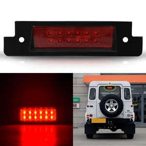 Direct Fits For Land Rover Defender 90/110/XS 1997-2006 Brilliant Red High-Mount Rear Led Third Brake Stop Tail Light Lamp